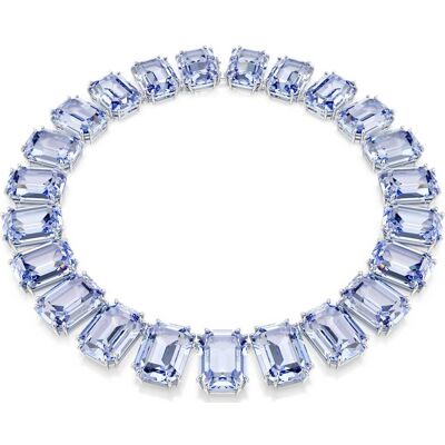 Swarovski Millenia Halskette, Übergroße Kristalle, Oktagon-Schliff, Blau, Rhodiniert Unisex OS Swarovski Millenia Halskette, Übergroße Kristalle, Oktagon-Schliff, Blau, Rhodiniert Unisex OS