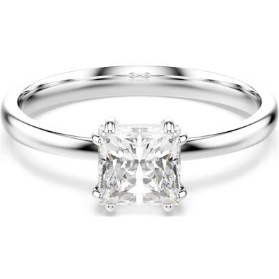 Swarovski Attract Ring, Kissenschliff, Weiß, Rhodiniert Unisex 52 Swarovski Attract Ring, Kissenschliff, Weiß, Rhodiniert Unisex 52