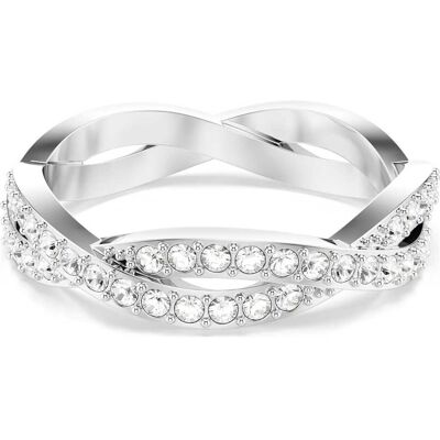 Swarovski Infinity Ring, Rundschliff, Weiß, Rhodiniert Unisex 55 Swarovski Infinity Ring, Rundschliff, Weiß, Rhodiniert Unisex 55