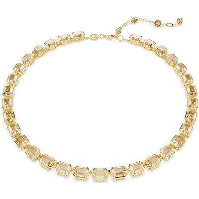 Swarovski Millenia Halskette, Oktagon-Schliff, Gelb, 18K Goldbeschichtet Unisex OS Swarovski Millenia Halskette, Oktagon-Schliff, Gelb, 18K Goldbeschichtet Unisex OS