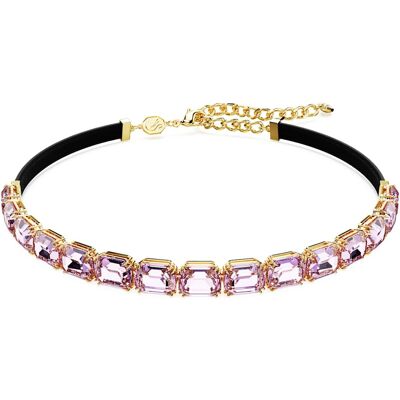 Swarovski Millenia Halsband, Oktagon-Schliff, Violett, 18K Goldbeschichtet Unisex OS Swarovski Millenia Halsband, Oktagon-Schliff, Violett, 18K Goldbeschichtet Unisex OS