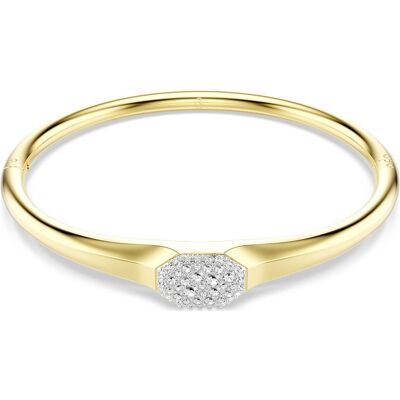 Swarovski Dextera Armreif, Rundschliff, Weiß, 18K Goldbeschichtet Unisex L Swarovski Dextera Armreif, Rundschliff, Weiß, 18K Goldbeschichtet Unisex L