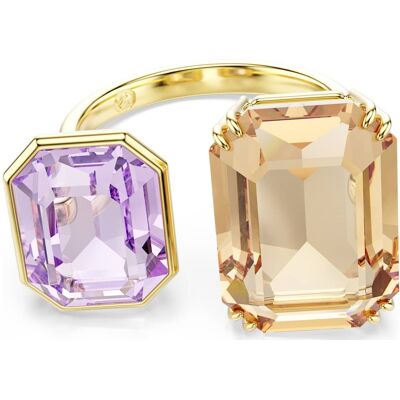 Swarovski Millenia Offener Ring, Oktagon-Schliff, Mehrfarbig, 18K Goldbeschichtet Unisex 52 Swarovski Millenia Offener Ring, Oktagon-Schliff, Mehrfarbig, 18K Goldbeschichtet Unisex 52