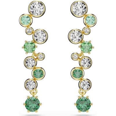 Swarovski Constella Drop-Ohrhänger, Verschiedene Schliffe, Grün, 18K Goldbeschichtet Unisex OS Swarovski Constella Drop-Ohrhänger, Verschiedene Schliffe, Grün, 18K Goldbeschichtet Unisex OS