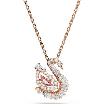 Swarovski Swan Anhänger, Verschiedene Schliffe, Schwan, Rosa, 18K Roségoldbeschichtet Unisex OS Swarovski Swan Anhänger, Verschiedene Schliffe, Schwan, Rosa, 18K Roségoldbeschichtet Unisex OS