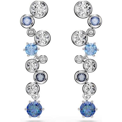 Swarovski Constella Drop-Ohrhänger, Verschiedene Schliffe, Blau, Rhodiniert Unisex OS Swarovski Constella Drop-Ohrhänger, Verschiedene Schliffe, Blau, Rhodiniert Unisex OS