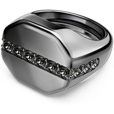 Swarovski Dextera Ring, Achteckform, Rundschliff, Schwarz, Rutheniert Unisex 50-55 Swarovski Dextera Ring, Achteckform, Rundschliff, Schwarz, Rutheniert Unisex 50-55