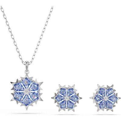 Swarovski Magic Set, Schneeflocke, Blau, Rhodiniert Unisex OS Swarovski Magic Set, Schneeflocke, Blau, Rhodiniert Unisex OS
