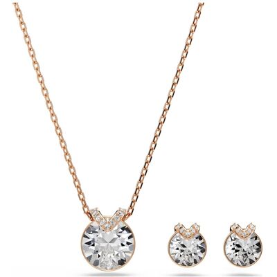 Swarovski Bella V Set, Rundschliff, Weiß, 18K Roségoldbeschichtet Unisex OS Swarovski Bella V Set, Rundschliff, Weiß, 18K Roségoldbeschichtet Unisex OS