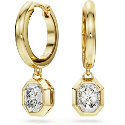 Swarovski Octagon Drop-Ohrhänger, Im Labor gezüchtete Diamanten 1,0 ct tw, Achteckform, 18K Gelbgold Unisex OS Swarovski Octagon Drop-Ohrhänger, Im Labor gezüchtete Diamanten 1,0 ct tw, Achteckform, 18K Gelbgold Unisex OS