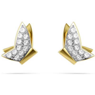 Swarovski Idyllia Lilia Ohrstecker, Schmetterling, Weiß, 18K Goldbeschichtet Unisex OS Swarovski Idyllia Lilia Ohrstecker, Schmetterling, Weiß, 18K Goldbeschichtet Unisex OS