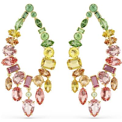 Swarovski Gema Drop-Ohrhänger, Verschiedene Schliffe, Chandelier, Mehrfarbig, 18K Goldbeschichtet Unisex OS Swarovski Gema Drop-Ohrhänger, Verschiedene Schliffe, Chandelier, Mehrfarbig, 18K Goldbeschichtet Unisex OS