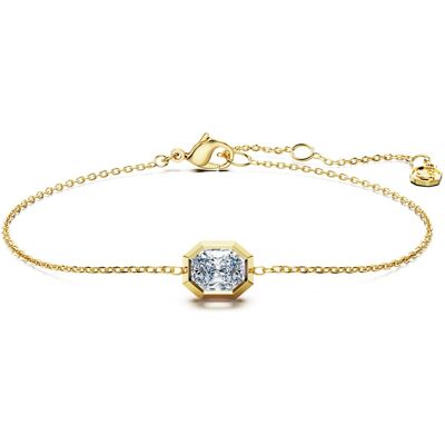 Swarovski Octagon Armband, Im Labor gezüchtete Diamanten 0,5 ct tw, Achteckform, 18K Gelbgold Unisex OS Swarovski Octagon Armband, Im Labor gezüchtete Diamanten 0,5 ct tw, Achteckform, 18K Gelbgold Unisex OS