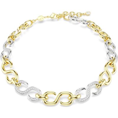 Swarovski Dextera Halskette, Rundschliff, Kette, Weiß, Metallmix Unisex OS Swarovski Dextera Halskette, Rundschliff, Kette, Weiß, Metallmix Unisex OS