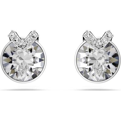 Swarovski Bella V Ohrstecker, Rundschliff, Pavé, Weiß, Rhodiniert Unisex OS Swarovski Bella V Ohrstecker, Rundschliff, Pavé, Weiß, Rhodiniert Unisex OS
