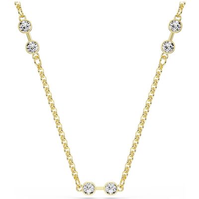 Swarovski Remix Halskette, Rundschliff, Weiß, 18K Goldbeschichtet Unisex OS Swarovski Remix Halskette, Rundschliff, Weiß, 18K Goldbeschichtet Unisex OS