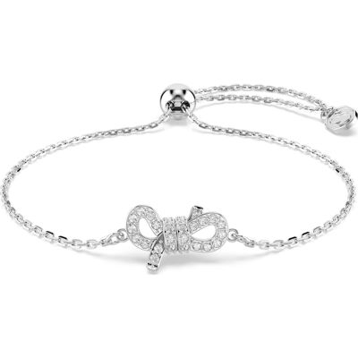 Swarovski Lifelong Armband, Pavé, Schleife, Weiß, Rhodiniert Unisex M Swarovski Lifelong Armband, Pavé, Schleife, Weiß, Rhodiniert Unisex M