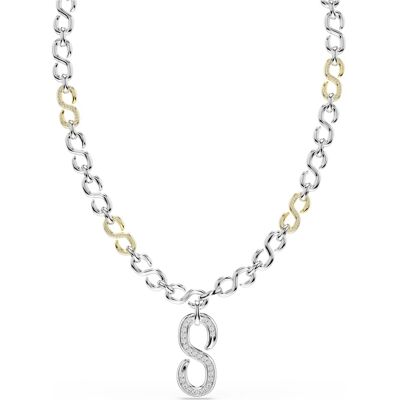 Swarovski Dextera lange Halskette, Rundschliff, Weiß, Metallmix Unisex OS Swarovski Dextera lange Halskette, Rundschliff, Weiß, Metallmix Unisex OS