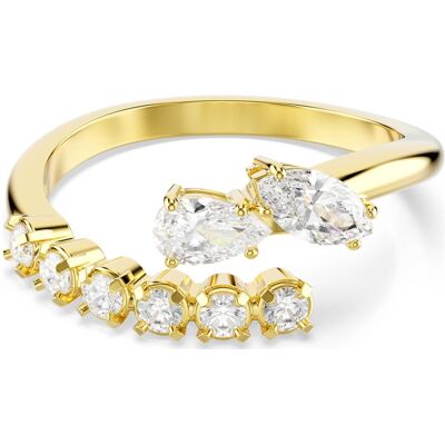 Swarovski Mesmera Offener Ring, Verschiedene Schliffe, Weiß, 18K goldbeschichtet Unisex 58 Swarovski Mesmera Offener Ring, Verschiedene Schliffe, Weiß, 18K goldbeschichtet Unisex 58