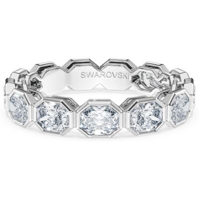 Swarovski Octagon Bandring, Im Labor gezüchtete Diamanten 2,8 ct tw, Octagon-Form, 18K Weißgold Unisex 58 Swarovski Octagon Bandring, Im Labor gezüchtete Diamanten 2,8 ct tw, Octagon-Form, 18K Weißgold Unisex 58