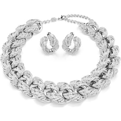 Swarovski Vienna Set, Set (2), Verschiedene Schliffe, Weiß, Rhodiniert Unisex OS Swarovski Vienna Set, Set (2), Verschiedene Schliffe, Weiß, Rhodiniert Unisex OS