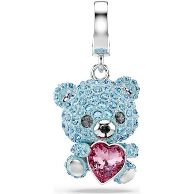 Swarovski Idyllia Charm, Verschiedene Schliffe, Teddy, Blau, Rhodiniert Unisex OS Swarovski Idyllia Charm, Verschiedene Schliffe, Teddy, Blau, Rhodiniert Unisex OS