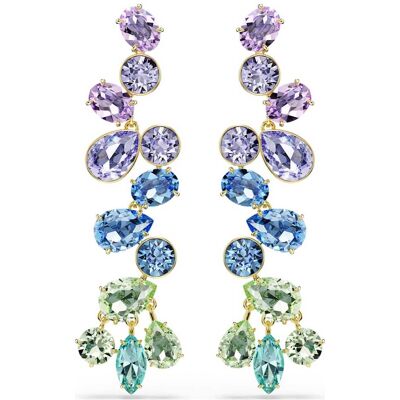 Swarovski Gema Drop-Ohrhänger, Verschiedene Schliffe, Chandelier, Lang, Mehrfarbig, 18K Goldbeschichtet Unisex OS Swarovski Gema Drop-Ohrhänger, Verschiedene Schliffe, Chandelier, Lang, Mehrfarbig, 18K Goldbeschichtet Unisex OS