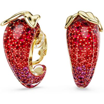 Swarovski Idyllia Ohrclips, Rot, 18K Goldbeschichtet Unisex OS Swarovski Idyllia Ohrclips, Rot, 18K Goldbeschichtet Unisex OS