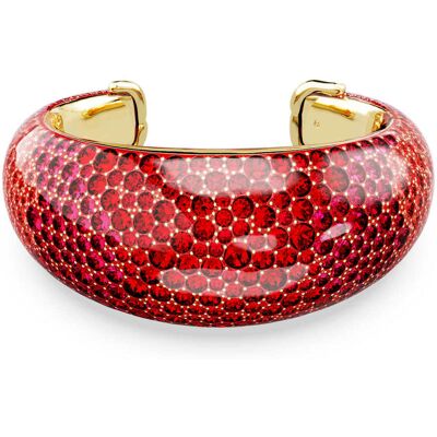 Swarovski Idyllia Armreif, Rot, 18K Goldbeschichtet Unisex L Swarovski Idyllia Armreif, Rot, 18K Goldbeschichtet Unisex L