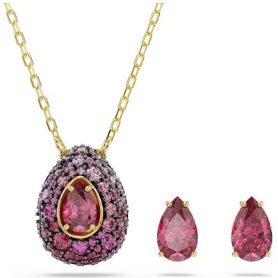 Swarovski Sublima Set, Set (2), Tropfenschliff, Rot, 18K goldbeschichtet Unisex OS Swarovski Sublima Set, Set (2), Tropfenschliff, Rot, 18K goldbeschichtet Unisex OS
