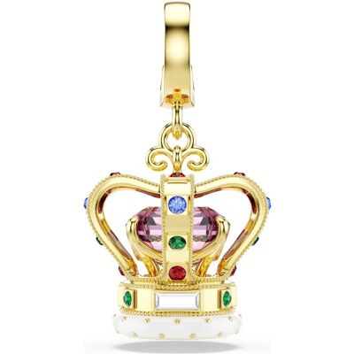 Swarovski Minions Crown Charm, Verschiedene Schliffe, Mehrfarbig, 18K Goldbeschichtet Unisex OS Swarovski Minions Crown Charm, Verschiedene Schliffe, Mehrfarbig, 18K Goldbeschichtet Unisex OS
