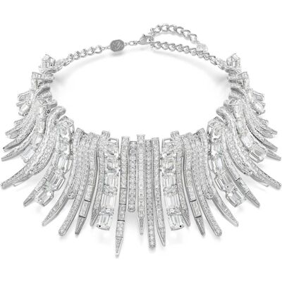 Swarovski Vienna Halsband, Verschiedene Schliffe, Weiß, Rhodiniert Unisex OS Swarovski Vienna Halsband, Verschiedene Schliffe, Weiß, Rhodiniert Unisex OS