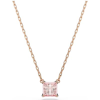 Swarovski Stilla Anhänger, Kissenschliff, Rosa, 18K roségoldbeschichtet Unisex OS Swarovski Stilla Anhänger, Kissenschliff, Rosa, 18K roségoldbeschichtet Unisex OS