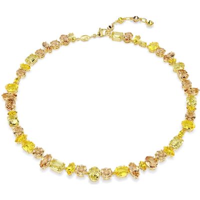 Swarovski Gema Halskette, Verschiedene Schliffe, Gelb, 18K goldbeschichtet Unisex OS Swarovski Gema Halskette, Verschiedene Schliffe, Gelb, 18K goldbeschichtet Unisex OS