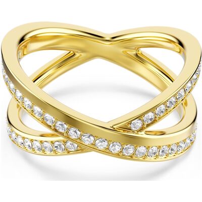 Swarovski Delta Bandring, Rundschliff, Weiß, 18K goldbeschichtet Unisex 58 Swarovski Delta Bandring, Rundschliff, Weiß, 18K goldbeschichtet Unisex 58