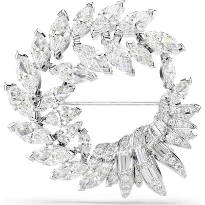 Swarovski Mesmera Brosche, Marquise Schliff, Weiß, Rhodiniert Unisex OS Swarovski Mesmera Brosche, Marquise Schliff, Weiß, Rhodiniert Unisex OS