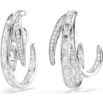 Swarovski Vienna Ohrclips, Verschiedene Schliffe, Weiß, Rhodiniert Unisex OS Swarovski Vienna Ohrclips, Verschiedene Schliffe, Weiß, Rhodiniert Unisex OS