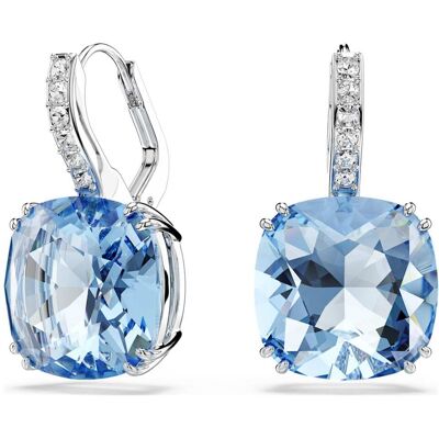 Swarovski Millenia Drop-Ohrhänger, Kissenschliff, Blau, Rhodiniert Unisex OS Swarovski Millenia Drop-Ohrhänger, Kissenschliff, Blau, Rhodiniert Unisex OS