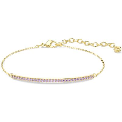 Swarovski Only Armband, Rundschliff, Violett, 18K goldbeschichtet Unisex OS Swarovski Only Armband, Rundschliff, Violett, 18K goldbeschichtet Unisex OS