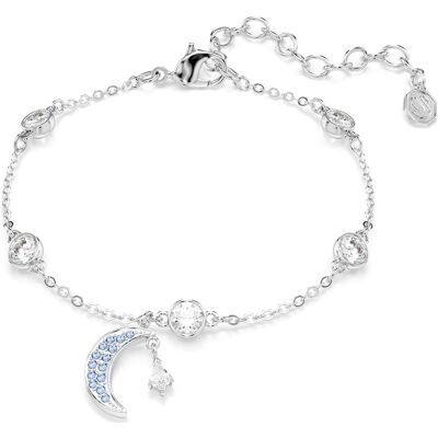 Swarovski Symbolica Armband, Rundschliff, Mond, Blau, Rhodiniert Unisex OS Swarovski Symbolica Armband, Rundschliff, Mond, Blau, Rhodiniert Unisex OS