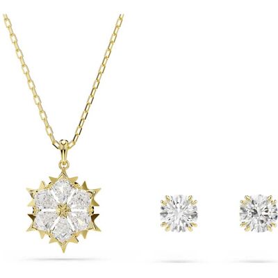 Swarovski Magic Set, Set (2), Verschiedene Schliffe, Schneeflocke, Weiß, 18K goldbeschichtet Unisex OS Swarovski Magic Set, Set (2), Verschiedene Schliffe, Schneeflocke, Weiß, 18K goldbeschichtet Unisex OS