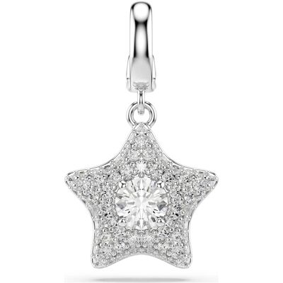 Swarovski Sublima Charm, Rundschliff, Stern, Weiß, Rhodiniert Unisex OS Swarovski Sublima Charm, Rundschliff, Stern, Weiß, Rhodiniert Unisex OS