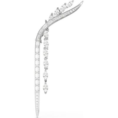 Swarovski Mesmera Brosche, Verschiedene Schliffe, Weiß, Rhodiniert Unisex OS Swarovski Mesmera Brosche, Verschiedene Schliffe, Weiß, Rhodiniert Unisex OS
