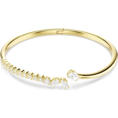 Swarovski Mesmera Armreif, Verschiedene Schliffe, Weiß, 18K goldbeschichtet Unisex L Swarovski Mesmera Armreif, Verschiedene Schliffe, Weiß, 18K goldbeschichtet Unisex L