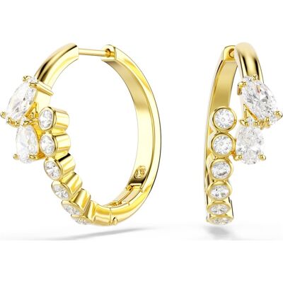 Swarovski Mesmera Kreolen, Verschiedene Schliffe, Weiß, 18K goldbeschichtet Unisex OS Swarovski Mesmera Kreolen, Verschiedene Schliffe, Weiß, 18K goldbeschichtet Unisex OS