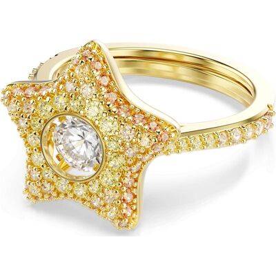 Swarovski Sublima Ring, Rundschliff, Stern, Mehrfarbig, 18K goldbeschichtet Unisex 55-60 Swarovski Sublima Ring, Rundschliff, Stern, Mehrfarbig, 18K goldbeschichtet Unisex 55-60