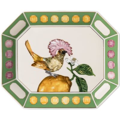 Swarovski Idyllia Tablett, Porzellan, Kristallines Printmotiv, Kronenbekarde, Groß, Mehrfarbig Unisex OS Swarovski Idyllia Tablett, Porzellan, Kristallines Printmotiv, Kronenbekarde, Groß, Mehrfarbig Unisex OS