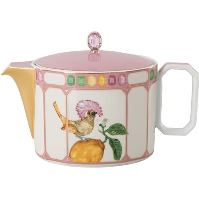 Swarovski Idyllia Teekanne, Porzellan, Kristallines Printmotiv, Vogel, Mehrfarbig Unisex OS Swarovski Idyllia Teekanne, Porzellan, Kristallines Printmotiv, Vogel, Mehrfarbig Unisex OS
