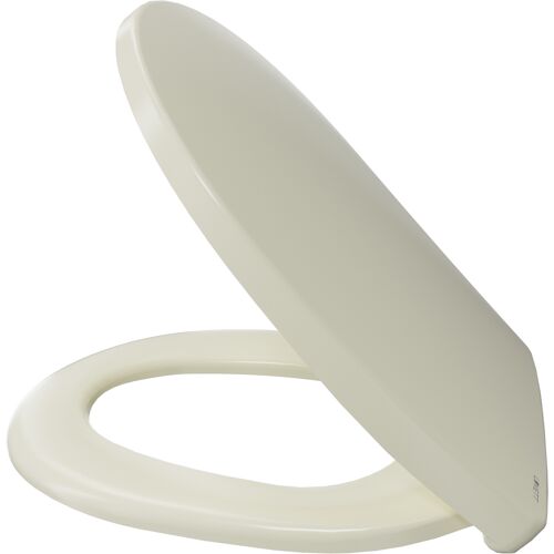 Forum Online GmbH Luvett® WC-Sitz mit Absenkautomatik C100 oval universell, Toilettendeckel mit 3 Edelstahl Montagelösungen, Klodeckel abnehmbar Pergamon Weiß