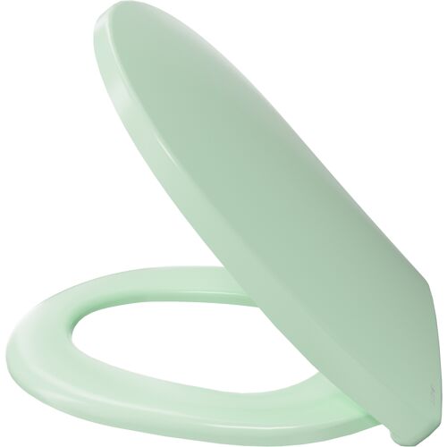 Forum Online GmbH Luvett® WC-Sitz mit Absenkautomatik C100 oval universell, Toilettendeckel mit 3 Edelstahl Montagelösungen, Klodeckel abnehmbar Ägäis Grün